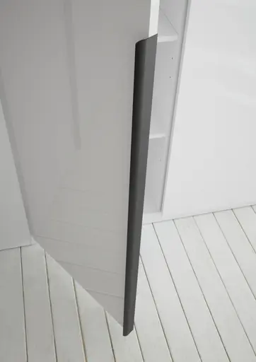 Drehtürenschrank- B ca. 300 cm, Weiß, Weiß Hochglanz