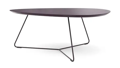 Couchtisch Fano - LBH ca. 96x86x38 cm, Fenix, Aubergine