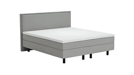 Boxspringbett Valencia - Liegefläche ca. 180x200 cm, Stoff, Zink