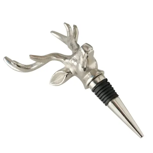 Flaschenverschluss - LB ca. 19x8 cm, Silberfarben