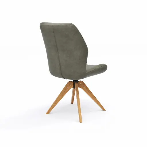 Stuhl Dalyan - drehbar, Stoff, Grau