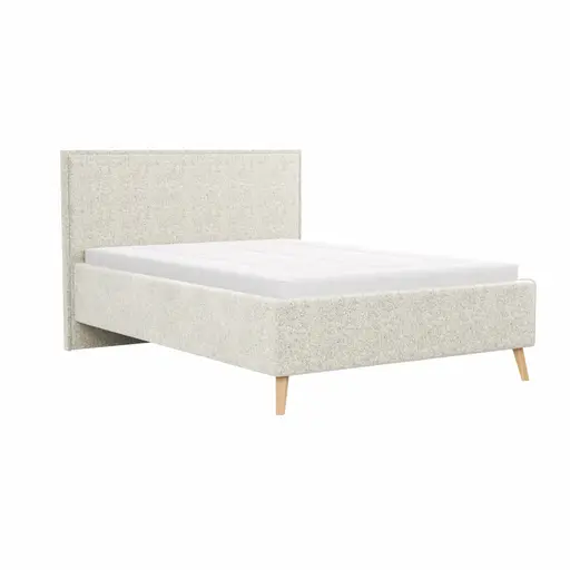 Bettgestell Carmen - Liegefläche ca. 140x200cm, Stoff, Beige