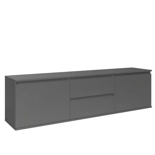 Lowboard - B ca. 180 cm, Anthrazit