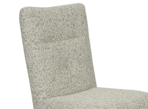 Stuhl MYLENE - drehbar, Stoff, Schwarz-Weiß