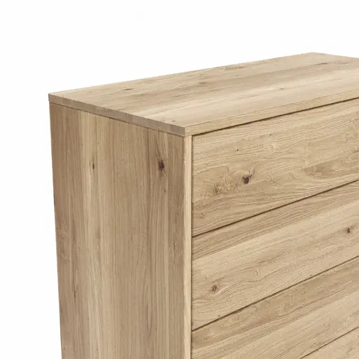 Schubkasten Williston - Korpus Wildeiche bianco / Front sandgestrahlt