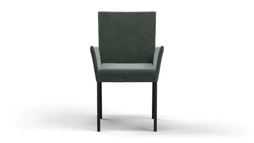 Armlehnstuhl Saragossa - Stoff, Petrol