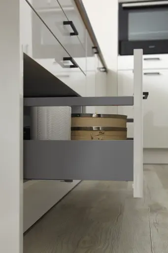 Winkelküche 51.170 GL 4 522, Muschelweiß