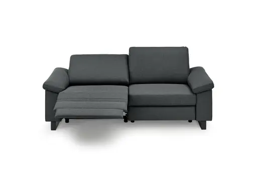 Sofa CALM PLUS 2.0 - 3-Sitzer, Relaxfunktion teilmotorisch, Stoff, Anthrazit