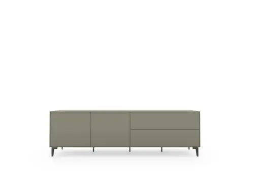 Sideboard Casello - BHT ca. 225x74x47 cm, Lack Matt, Olivgrün