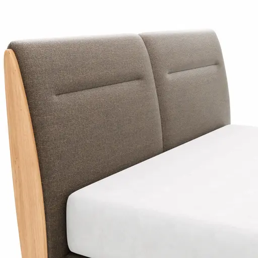 Boxspringbett Alpin Luxe - Liegefläche ca. 160x200 cm, Stoff, Braun