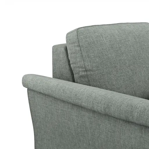 Ecksofa Rockport A - 2,5-Sitzer mit Ecke rechts, Stoff, Grau