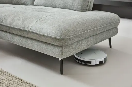 Ecksofa - 2,5-Sitzer mit Ecke rechts, Stoff, Zink