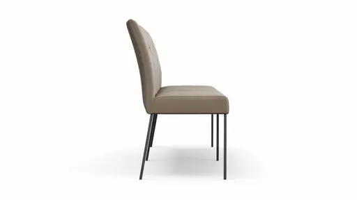 Bank Nashville - Breite ca. 180 cm, Leder, Taupe