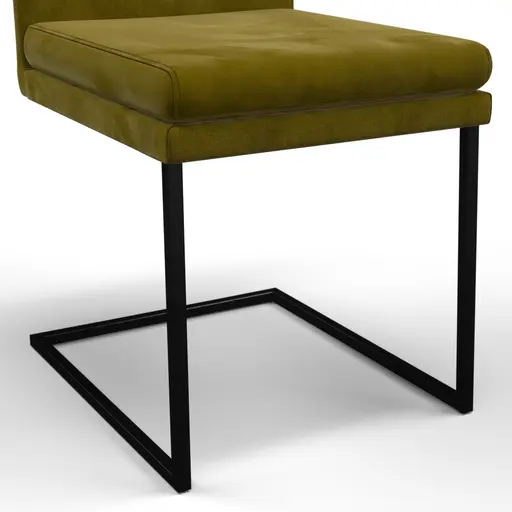 Freischwinger Saragossa - Stoff, Moos