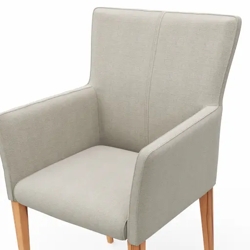 Armlehnstuhl Cosyra - Stoff, Natur