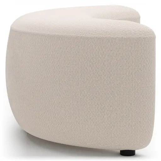 Anstellhocker Karasu - Stoff, Creme