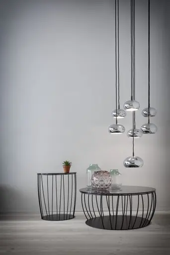 Couchtisch Pavia - Durchmesser ca. 80 cm, Parsolglas