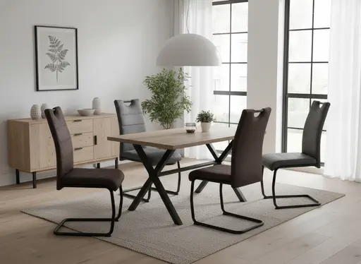 Esstisch - LB ca. 140x90 cm, Eiche Dekor