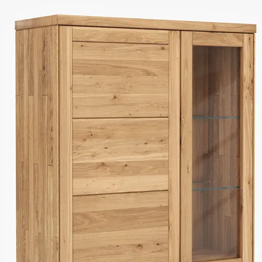 Wohnwand Faro 6.0 -  Wildeiche massiv, geölt