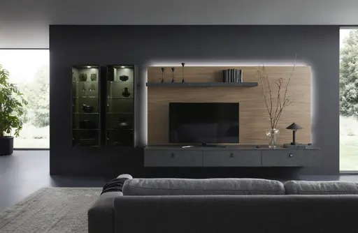 Wohnwand zu Inselküche 51.180 1 522