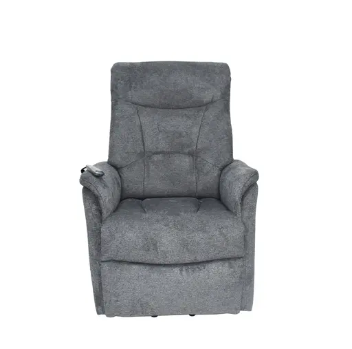 TV-Sessel MAILO - Aufstehhilfe, Relaxfunktion, Kopfteilverstellung, Stoff, Dunkelgrau