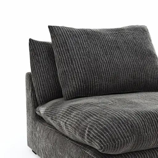 Sessel Ulf - Cord,  Anthrazit