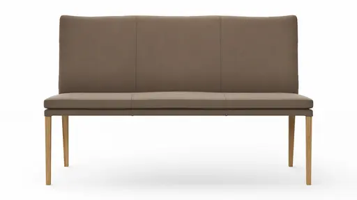 Polsterbank Tuma - Breite ca. 155 cm, Leder, Kitt
