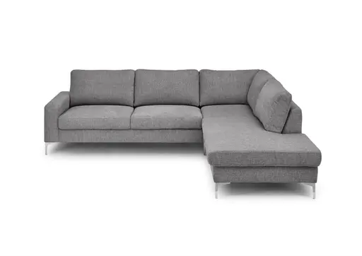 Ecksofa CALM 2.0 - 2,5-Sitzer mit Ecke rechts, Stoff, Steingrau