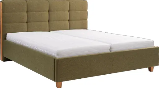  Polsterbett - Liegefläche ca. 180x200 cm, Stoff, Grün
