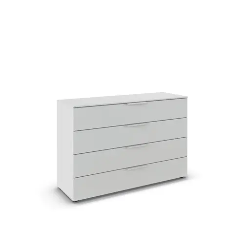 Kommode - Seidengrau Dekor