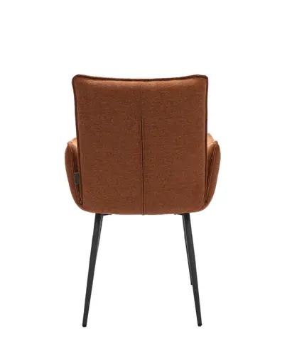 Armlehnstuhl MARCELA - Stoff, Kupfer