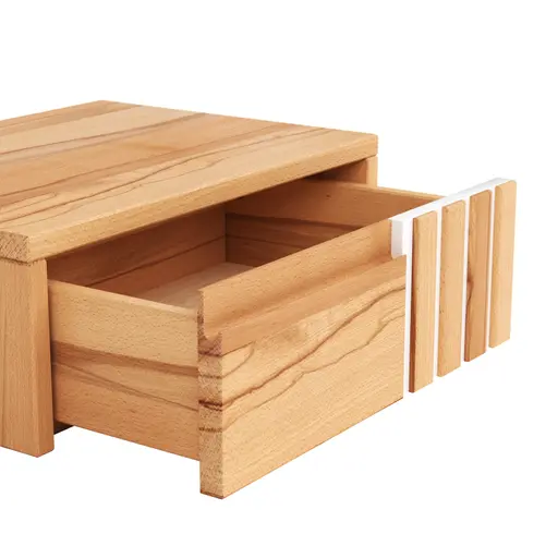  Nachtkonsole Tigris - rechts, Kernbuche massiv, geölt