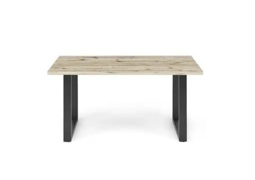 Esstisch - LB ca. 160x90 cm, Sandeiche, Schwarz