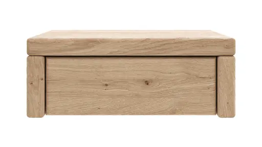 Nachttisch 1660 - Wildeiche bianco, sandgestrahlt