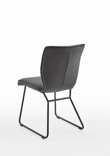 Design-Stuhl - Stoff, Anthrazit