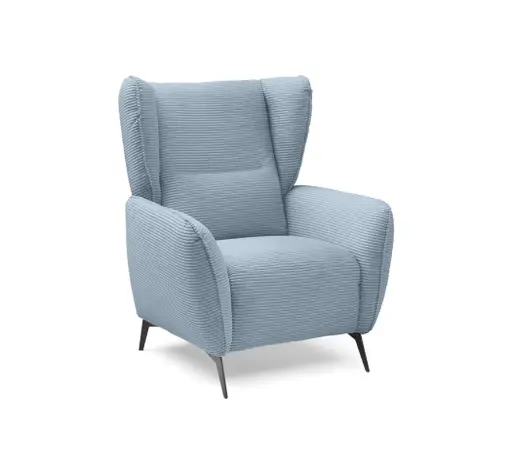 Sessel EILA - Stoff, Hellblau
