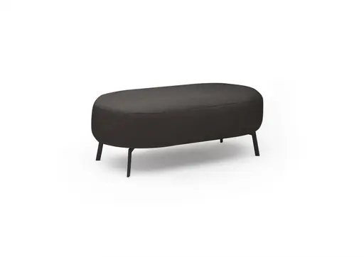 Hocker CARLLOTA - LB. ca. 125x73 cm, Stoff, Espresso