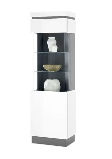 Vitrine - Alpinweiß, Anthrazit