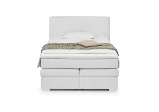 Boxspringbett- Liegefläche ca. 140x200 cm, Stoff, Beige