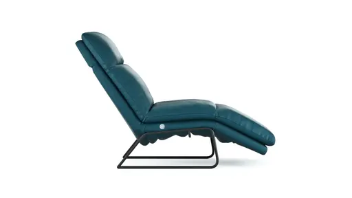 Liege Ferdinand - inkl. Relaxfunktion, Leder, Türkis