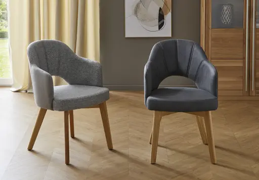 Armlehnstuhl 5000 - Microfaser, Dunkelgrau