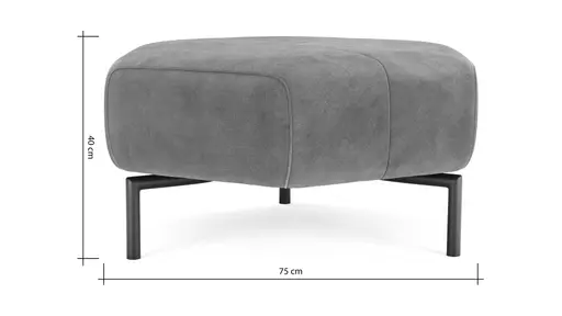 Hocker Franz - Stoff, Lehm