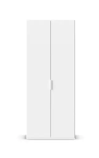 Drehtürenschrank ROVERO- B ca. 91 cm, Weiß
