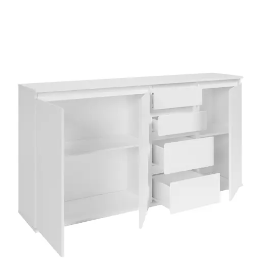 Kommode - B ca. 160 cm, Weiß