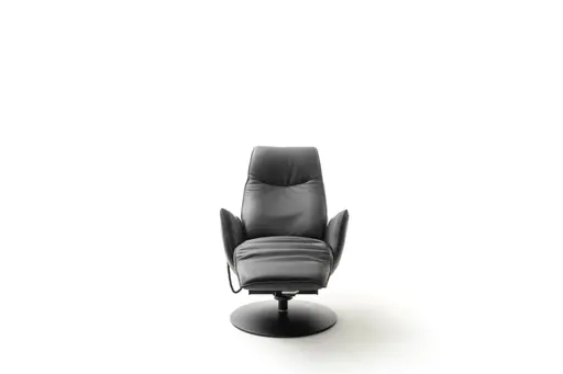 Relaxsessel Marsala - inklusive Motorischer Verstellung und Aufstehhilfe, Leder, Grau