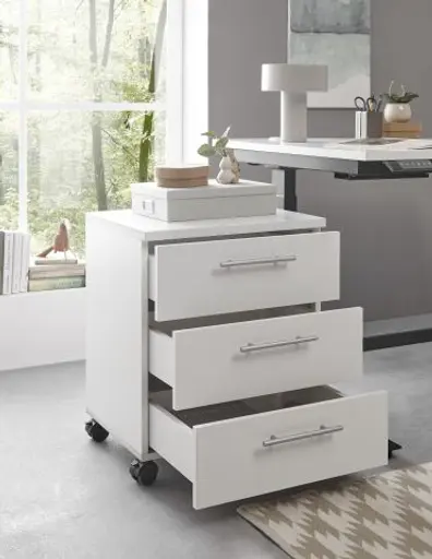 Rollcontainer - B ca. 40 cm, Weiß