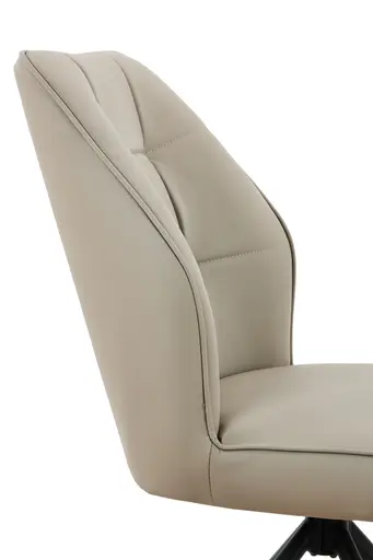 Stuhl - drehbar, Leder, Cappuccino