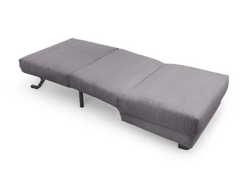  Faltsessel Easy Optik A - ohne Armlehnen inkl. Schlaffunktion, Cord, Dunkelgrau