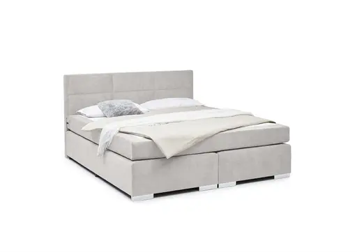Boxspringbett SIRKO- Liegefläche ca. 180x200 cm, Stoff, Taupe