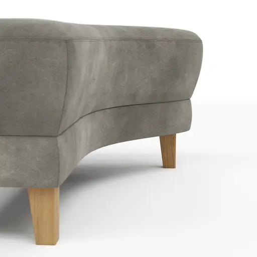 Hocker Stamford - gebogen, Rechts, LB ca. 89x65 cm, Stoff, Anthrazit